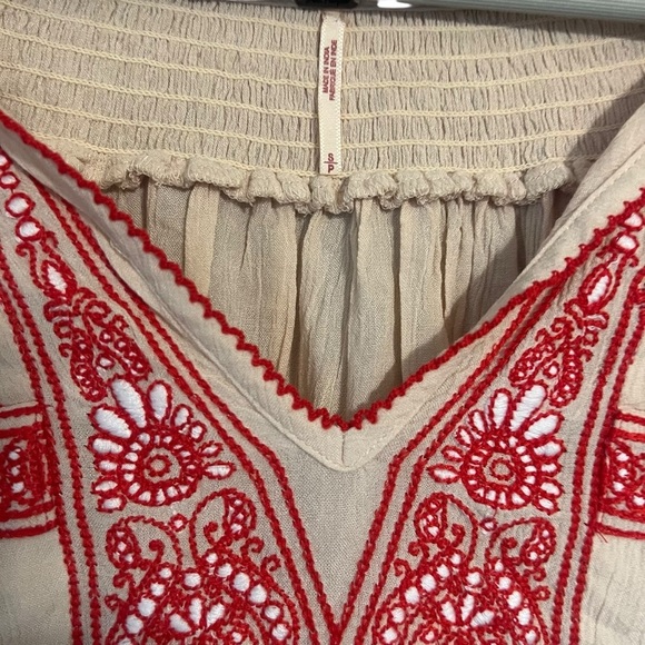 Free People Boho Embroidered Dress with Tassels - Picture 11 of 11